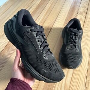 Brooks Ghost 15 Womens Running Shoes Black Ebony Athletic sneaker Size 10 casual
